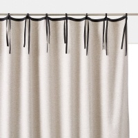 Штора С завязками и плетеным эффектом Pirjo 180 x 135 см серый LA REDOUTE INTERIEURS  фото, kupilegko.ru